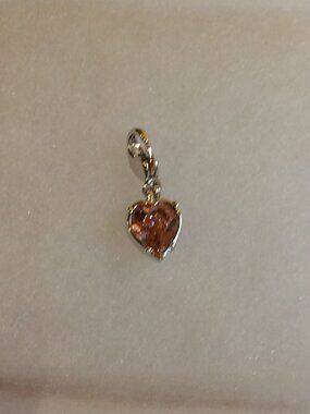 Swarovski Pink Crystal Charm